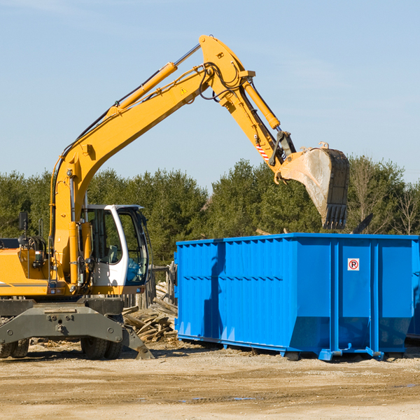 can i rent a residential dumpster for a construction project in Newhall West Virginia